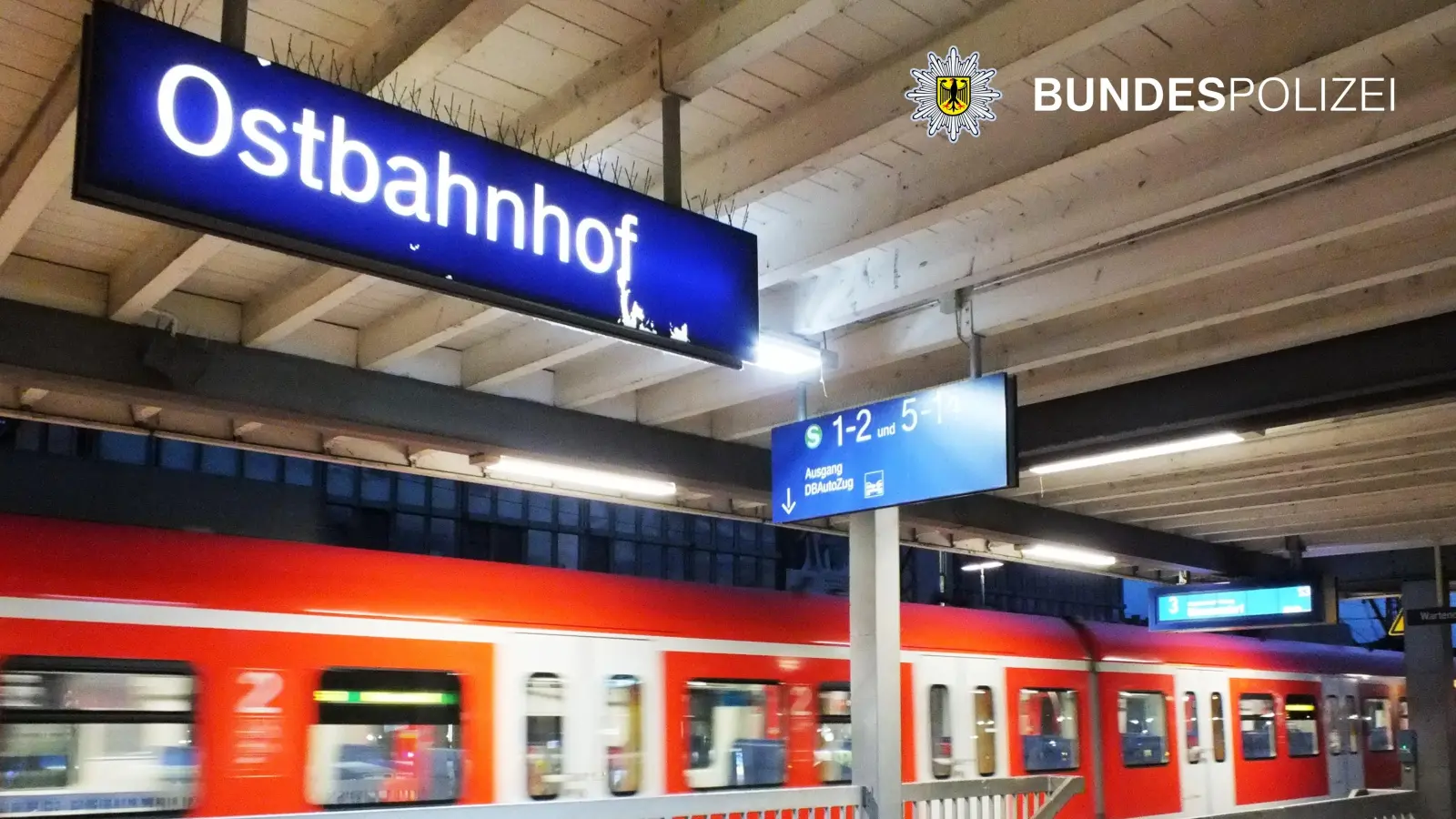 Nach einem Streit am Ostbahnhof wurde ein Mitarbeiter der Bundespolizei auf dem Revier gebissen.  (Foto: Bundespolizei)