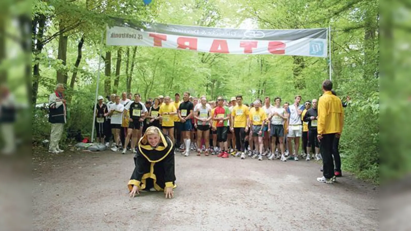 Natürlich darf auch das Wahrzeichen der Stadt nicht fehlen beim Münchner-Kindl-Lauf.  (Foto: VA)