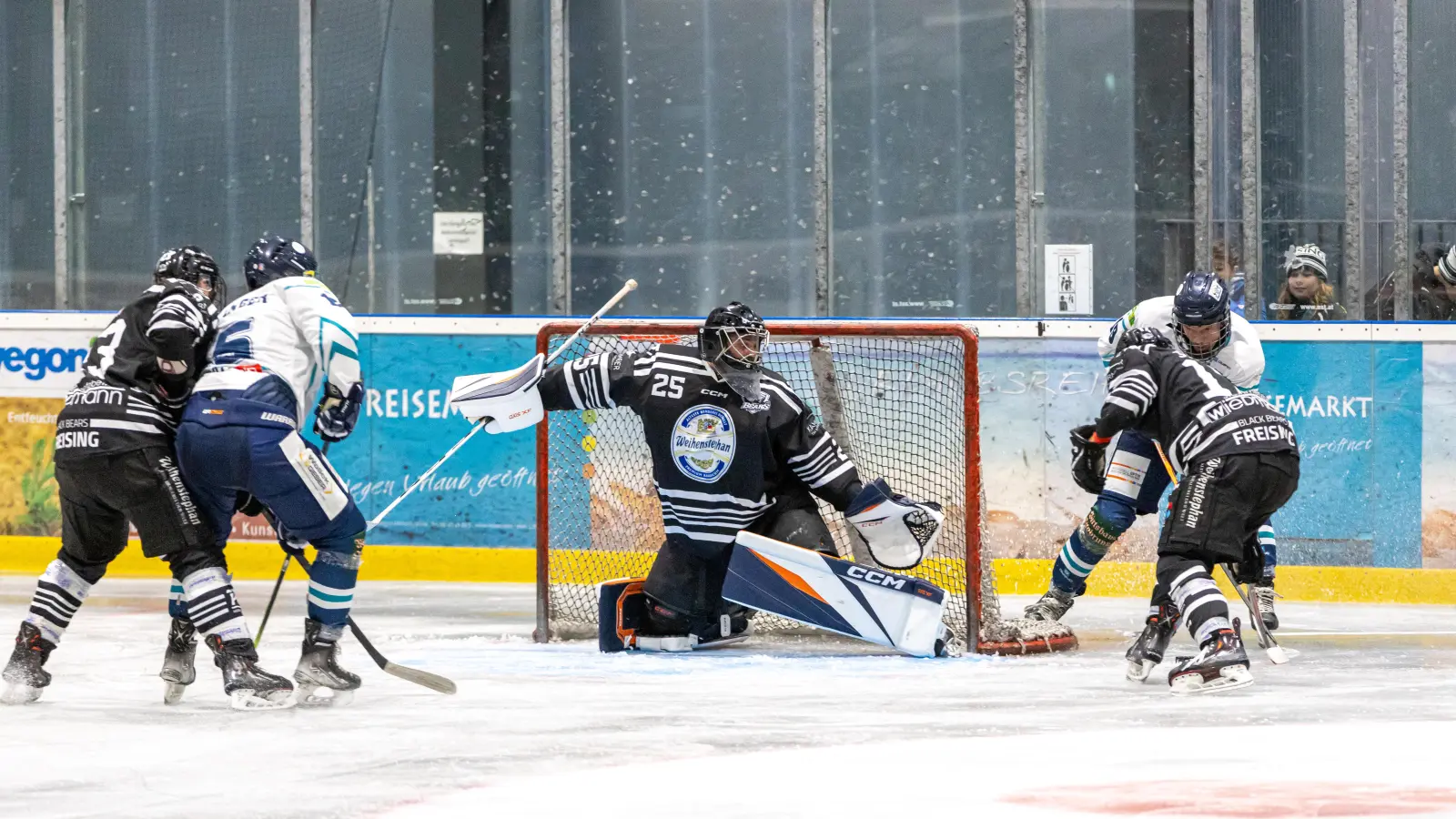 Spannende Zweikämpfe auf dem Eis gibt es bald wieder in der Weihenstephan Arena zu sehen. (Foto: Blackbears)