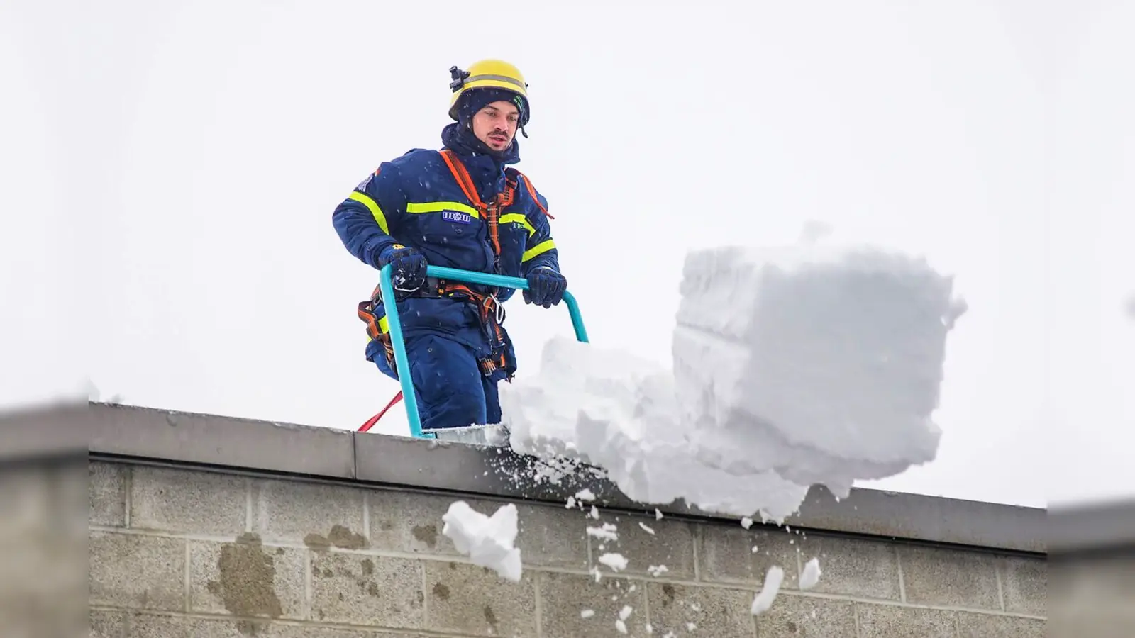 Am Wochenende half das THW Markt Schwaben auch im Landkreis Miesbach aus. (Foto: Marcel Holler)