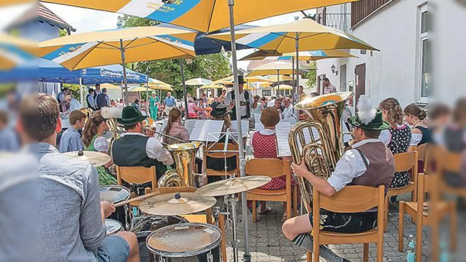 Die Feldkirchner Blaskapelle freut sich auf zahlreiches Erscheinen beim Hoffest am 10. Juni.	 (Foto: VA)