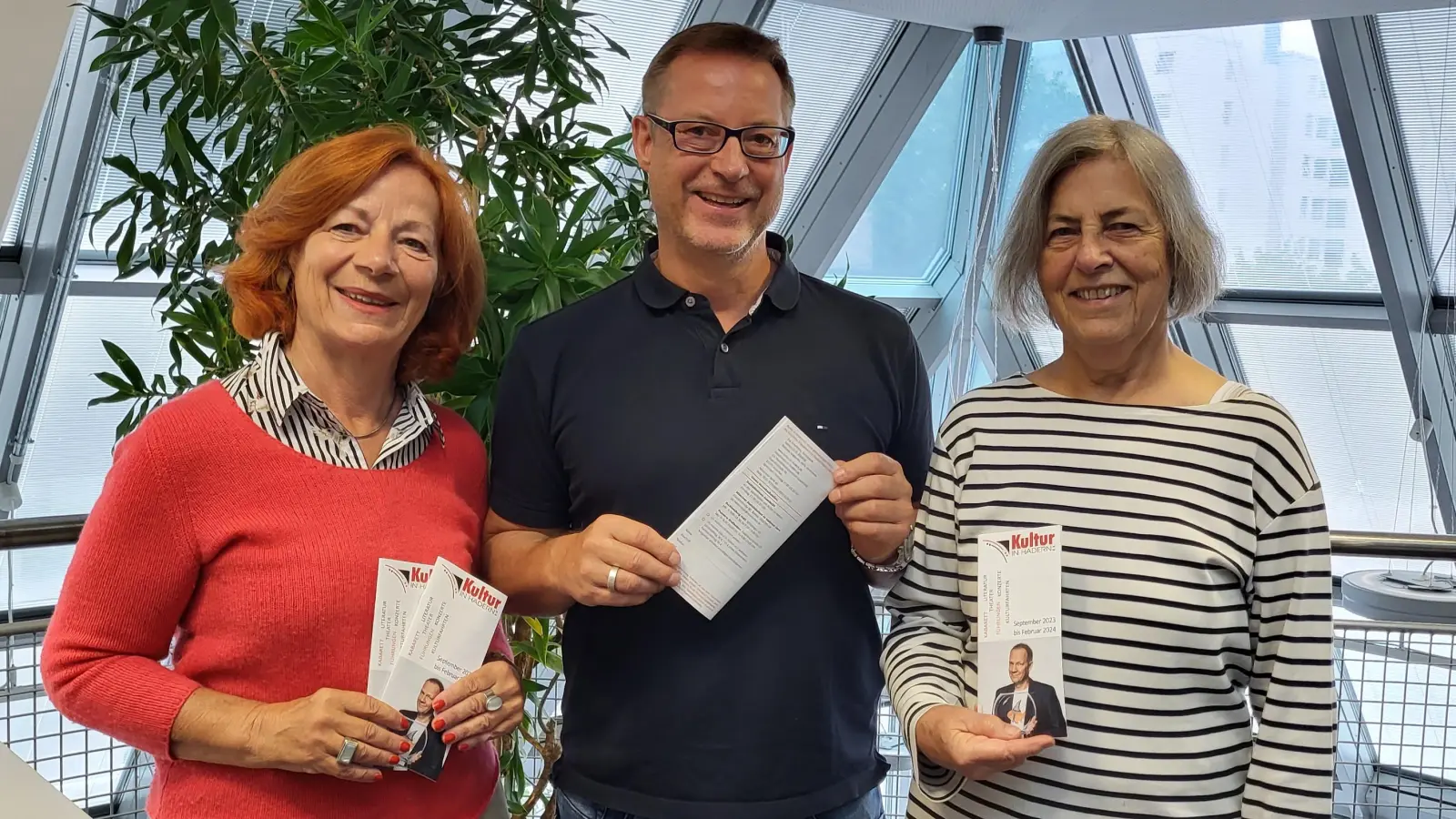 Hoffen auf Unterstützung (von links): Eva Schultheis, Josef Niedermeier und Uta Hoffmann. (Foto: Kultur in Hadern e.V.)