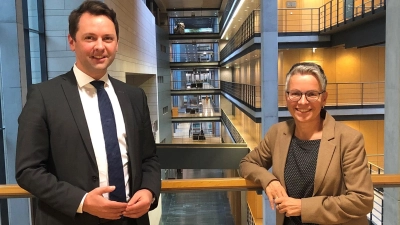 Sozialkundelehrerin Karin Urland war als „Praktikantin” bei Dr. Andreas Lenz im Bundestag. (Foto: Pressestelle Dr. Lenz)