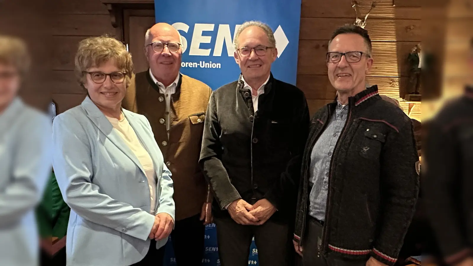 Der engere Ortsvorstand der neugegründet Senioren-Union Aschheim besteht aus (von links) Maria Knoller, Manfred Schachermayr, Helmut Straubinger und Guido Korte. (Foto: Senioren-Union Aschheim)
