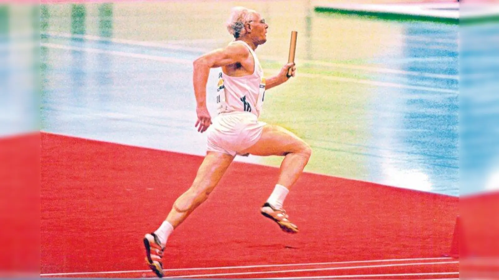 Guido Müller beim Staffellauf bei den Hallen-Europameisterschaften in Finnland 2012. (Foto: privat)