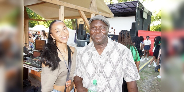 Ali Djobo Agoro und Tochter Shakira hatten das Afrika-Fest organisiert. (Foto: bro)