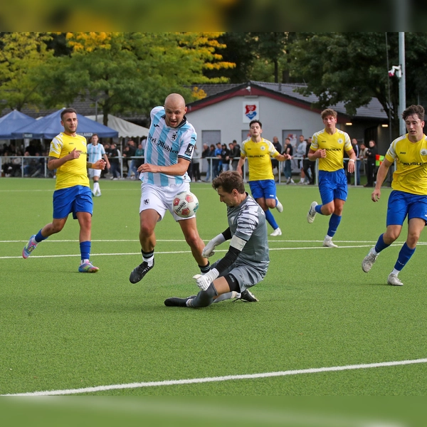 Auf dem Weg zum 3:1: Timo Ludwig. (Foto: Anne Wild)