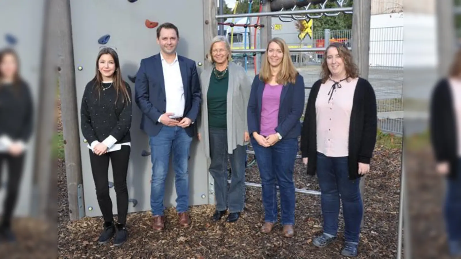 Laura Chamorro, Andreas Lenz (MdB), Maria Boge-Diecker, Nina Bergs und Jasmin Girsig (v. li.).  (Foto: Simone Klein)