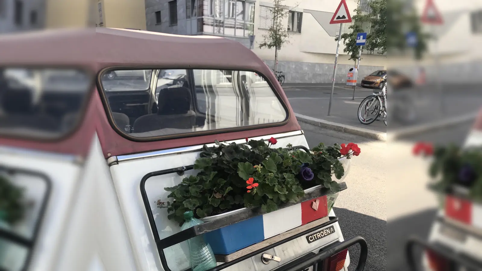 Wer so langsam fährt, dass er Blumenkästen gefahrlos transportieren kann, braucht sich sicher wegen der neuen Regelungen keine Sorgen machen, für alle anderen heißt es achtgeben. (Foto: hw)