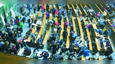 Die Münchner Studenten sind unzufrieden mit den Studienbedingungen und besetzten deshalb das Audimax der LMU. (Foto: pi)