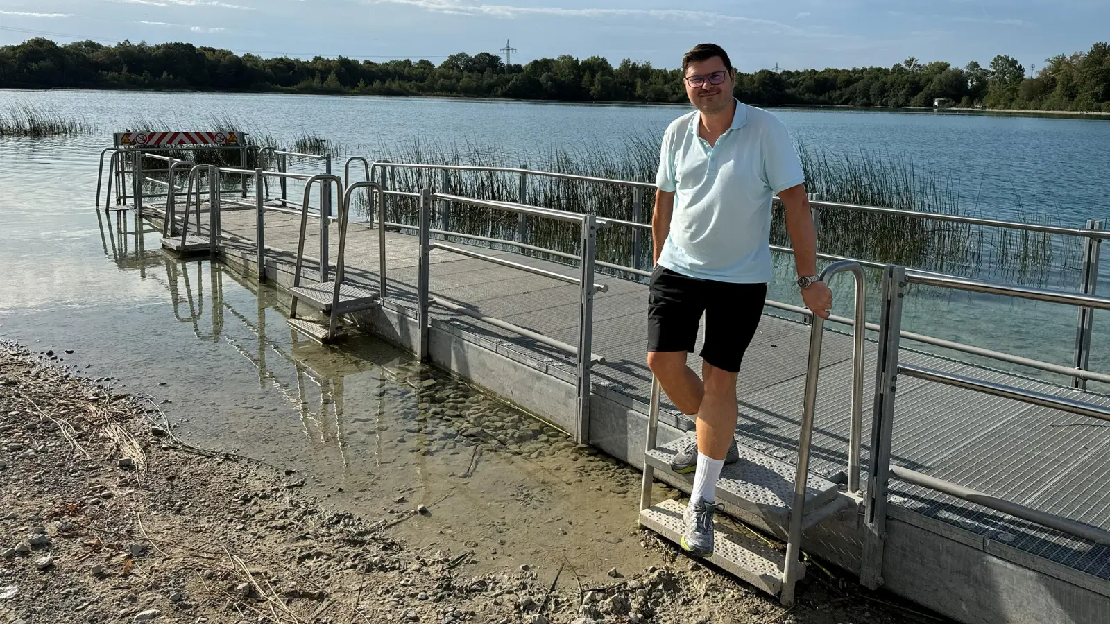 CSU-Stadtrat und örtlicher Bezirksausschussvorsitzender Sebastian Kriesel möchte mit der Stadt zusammen die Situation am Lußsee verbessern. (Foto: CSU)