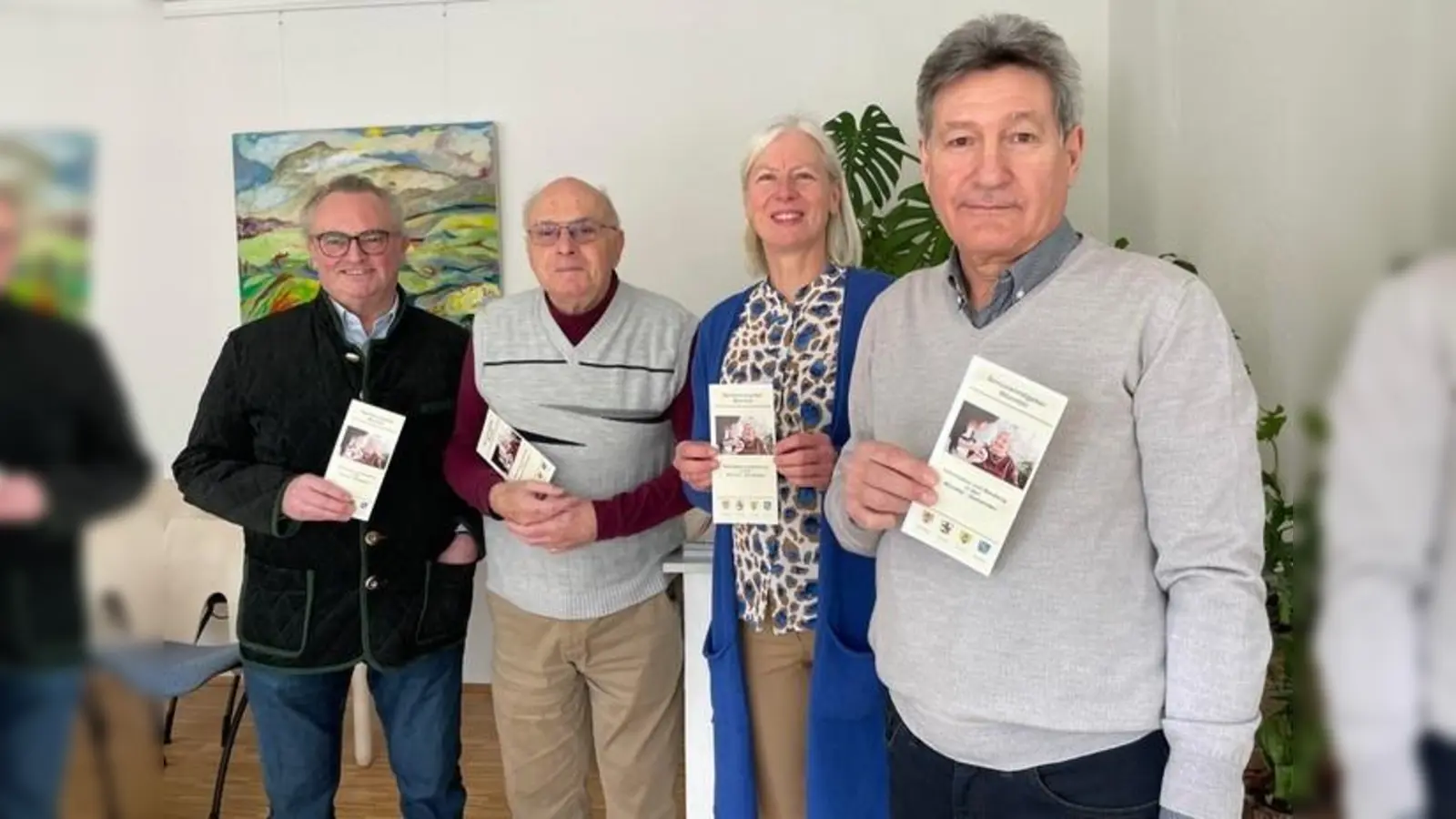 Ansprechpartner für Seniorinnen und Senioren in den Würmtalgemeinden: v.l. Udo Guizetti, Krailling, Günter Roll, Gräfelfing, Dr. Cornelia David, Planegg und Andreas Kobza, Neuried.  (Foto: Gemeinde Neuried)