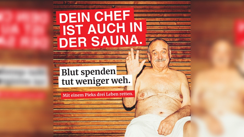Mit witzigen Motiven wirbt der BSD für die Blutspende. (Foto: BSD)