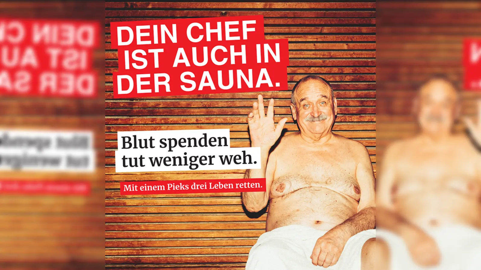 Mit witzigen Motiven wirbt der BSD für die Blutspende. (Foto: BSD)