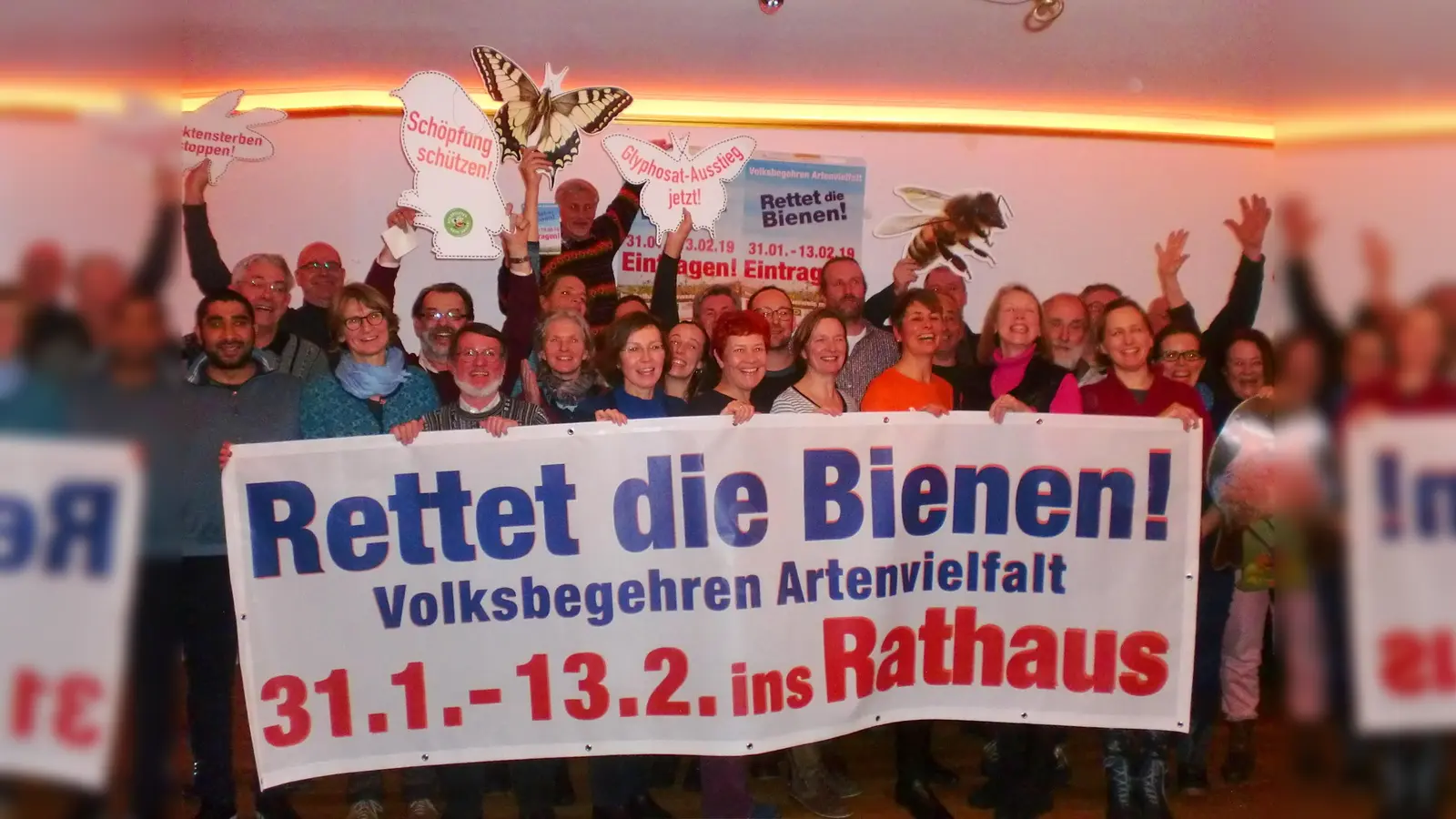 Das Ebersberger Aktionsbündnis ist zuversichtlich, dass sich bayernweit 1 Millionen Bürger für das Volksbegehren eintragen werden. (Foto: Otto Hartl)