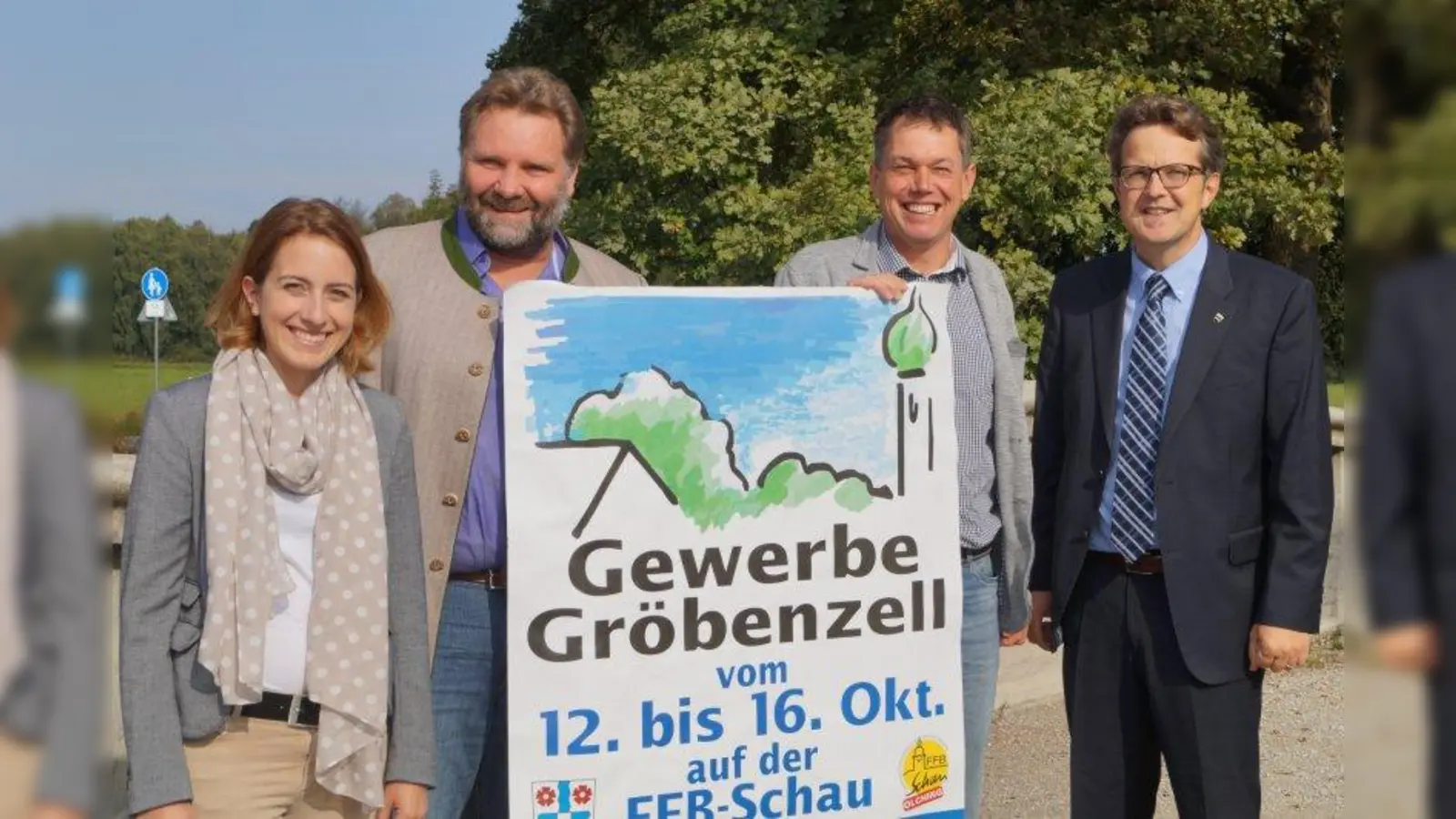 Die Gröbenzeller sind wie drei andere Gemeinden mit einer eigenen Halle auf der Schau vertreten. (Foto: pi)
