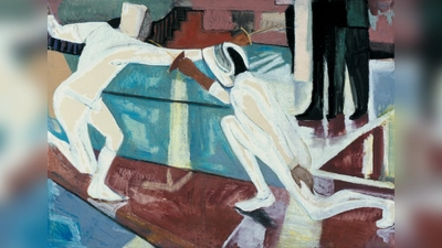 Das Bild "Fechter" erschuf Hans Jürgen Kallmann in den 1950er Jahren. (Foto: VG Bild-Kunst, Bonn 2020)