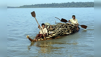 Flößer auf dem Tana-See, der im Hochland von Abessinien liegt und Äthiopiens größter See ist. (Foto: Harald Mielke)