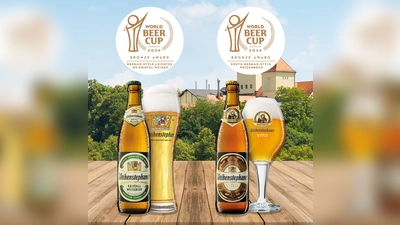 Zwei tolle Biere, brachten der Brauerei gleich zweimal Bronze. (Foto: Brauerei Weihenstephan)