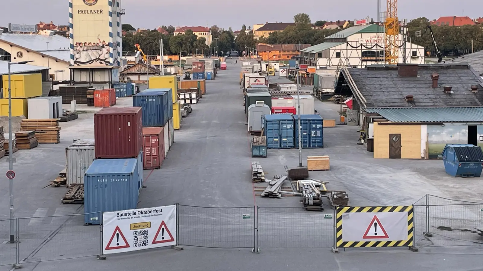 Bis einschließlich 22. Oktober ist die Theresienwiese fürs Durchradeln gesperrt.  (Foto: kö)