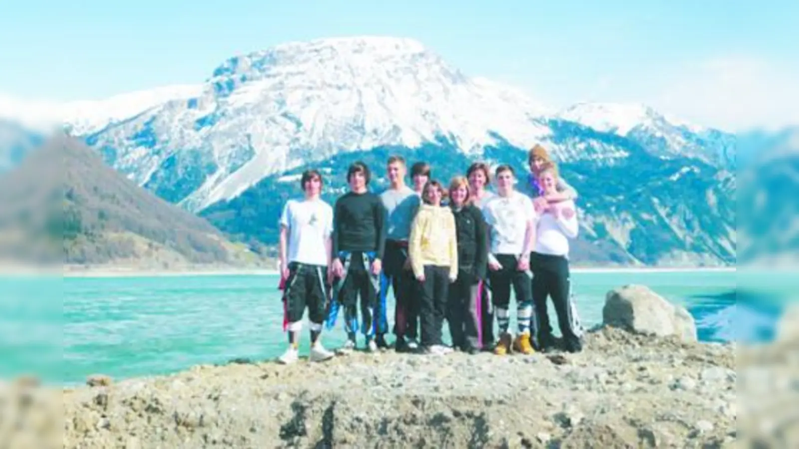 Das Karlsfelder Rennteam am Reschen. (Foto: pi)