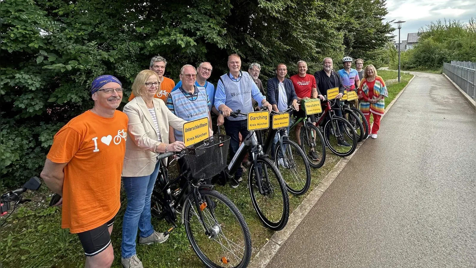 Die NordAllianz-Gemeinden Neufahrn, Eching, Graching, Ismaning, Ober- und Unterschleißheim sowie Unterföhring nahmen am Stadtradeln teil.  (Foto: © Gemeinde Neufahrn)