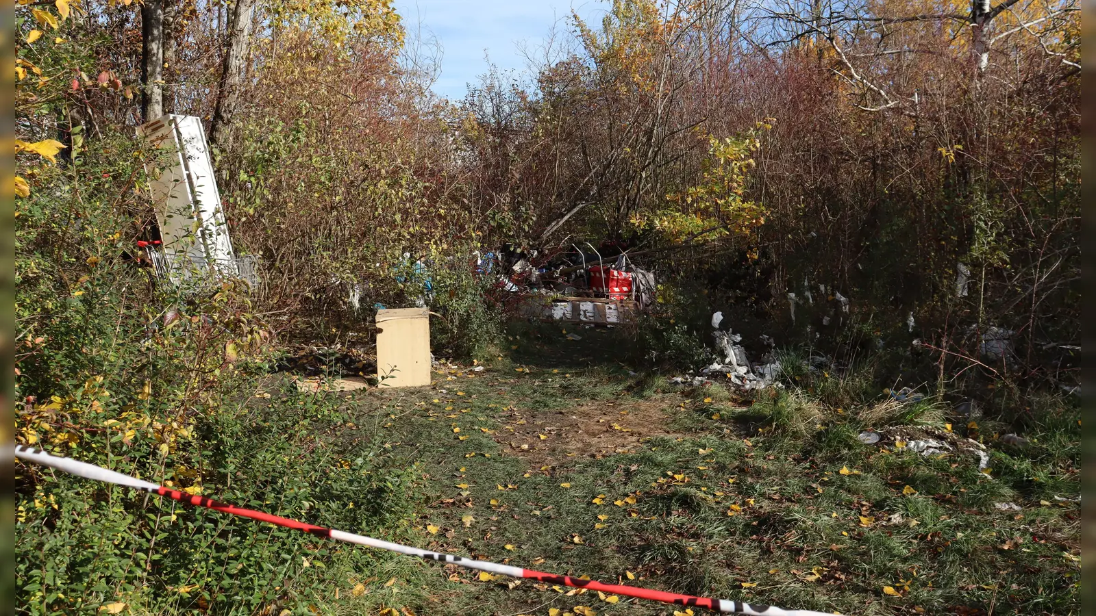 Auf diesem Gelände südlich der Lemgostraße fand die Feuerwehr Anfang November bei Löscharbeiten eine weibliche Leiche. Drei Tage später wurde eine Schwedin festgenommen. Nun konnte die Polizei einen zweiten Tatverdächtigen ermitteln.  (Foto: mha)