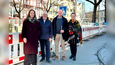 Am Partnachplatz hat die Umgestaltung begonnen. (Foto: Baureferat)