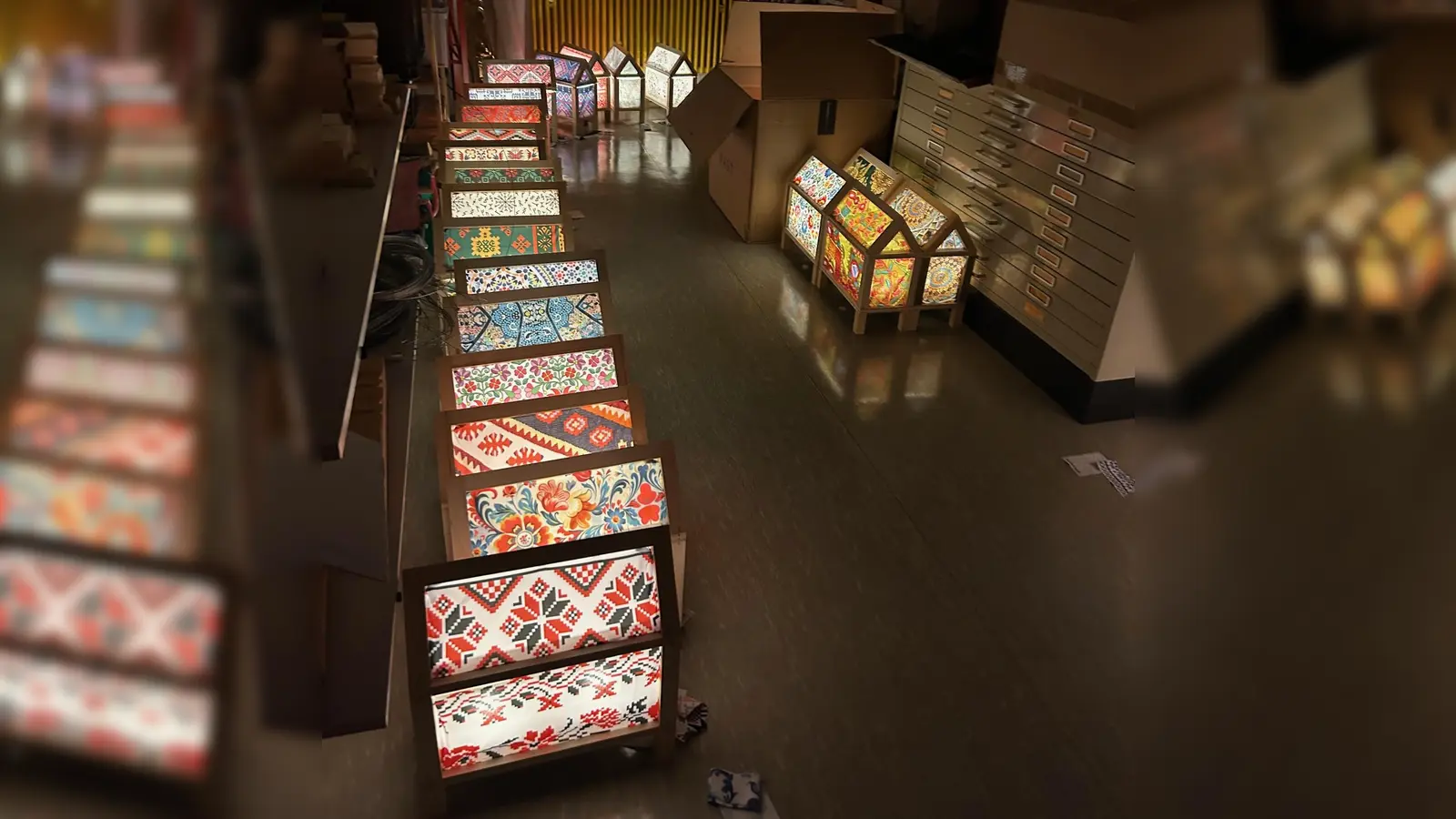 Die Häuschen wurden im PUC gelagert. Nun sind einige von ihnen verschwunden. (Foto: Kulturverein Puchheim e.V.)