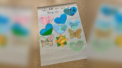 Grundschulkinder aus Sauerlach setzten sich zusammen mit Ehrenamtlichen aus dem Hospizverein mit dem Thema Trauer und Tod auseinander. (Foto: Hospizkreis)