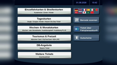 Das Angebot an MVG-Fahrkarten wird zunächst auf Deutsch gezeigt. Wer das nicht versteht, konnte bisher unter fünf weiteren Sprachen wählen... (Foto: MVG)