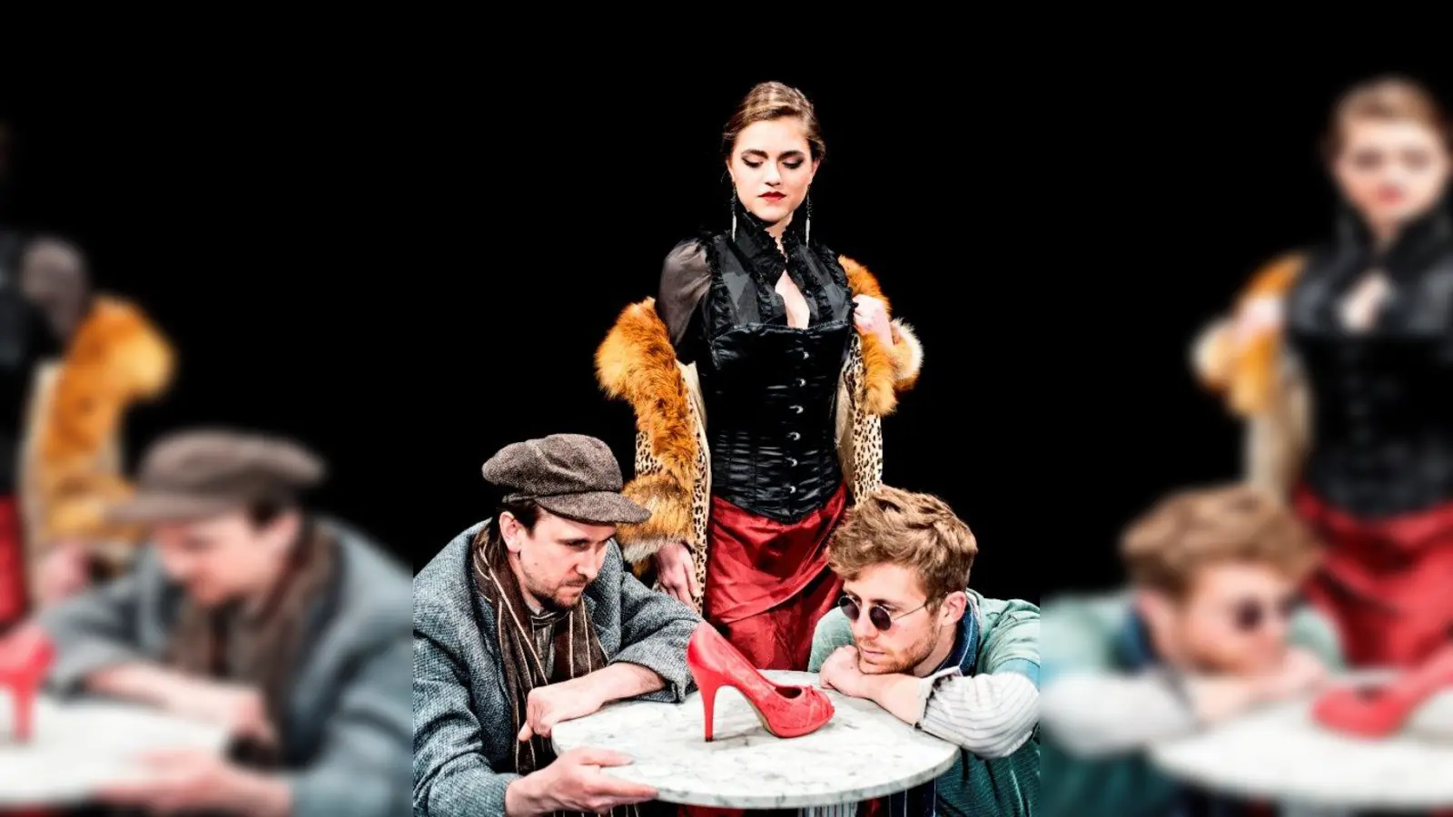 Andreas Stauber, Andromahi Raptis und Florian Drexel in La Bohème (Foto: Hagen Schnauß)