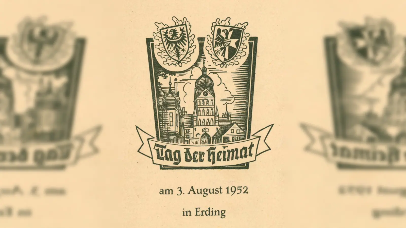 Schon 1952 wurde in Erding der Tag der Heimat begangen. Damals war das Erdinger Land zur neuen Heimat vieler vertriebener Landsleute geworden. (Foto: Museum Erding)