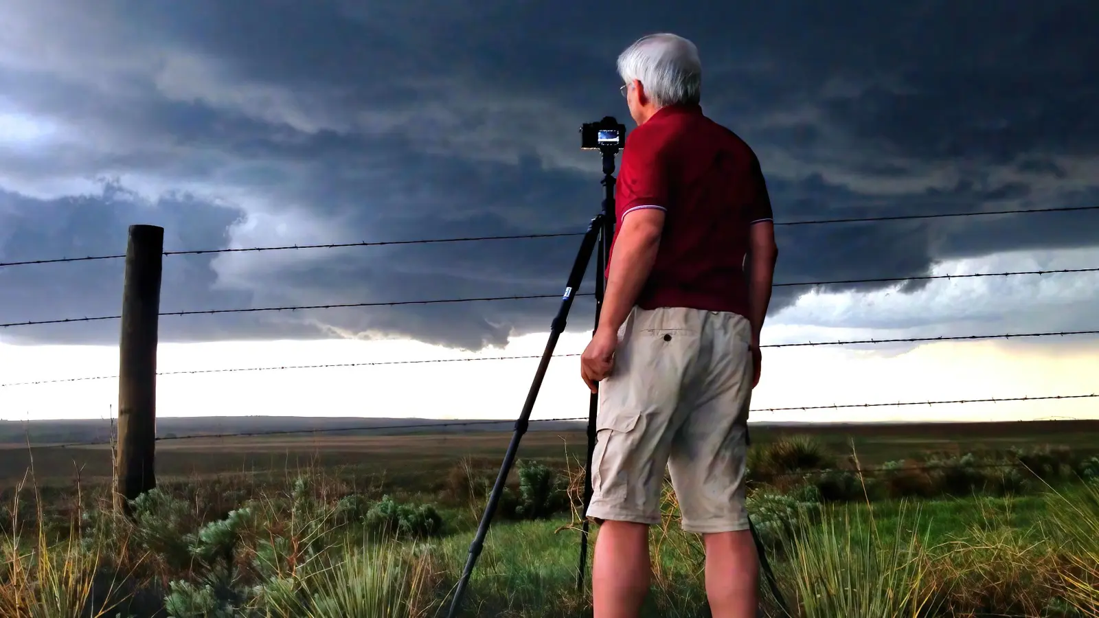 Dr. Sachweh unterwegs als Stromchaser. (Foto: E. Chibiziura)