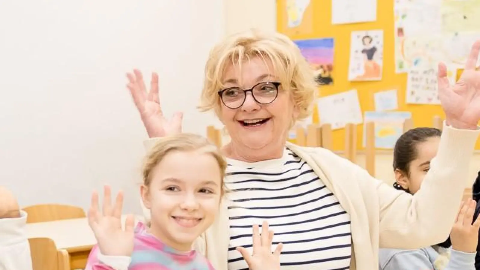 Saskia Vester im Frühstücksklub der Deutschen Lebensbrücke. (Foto: Deutsche Lebensbrücke)