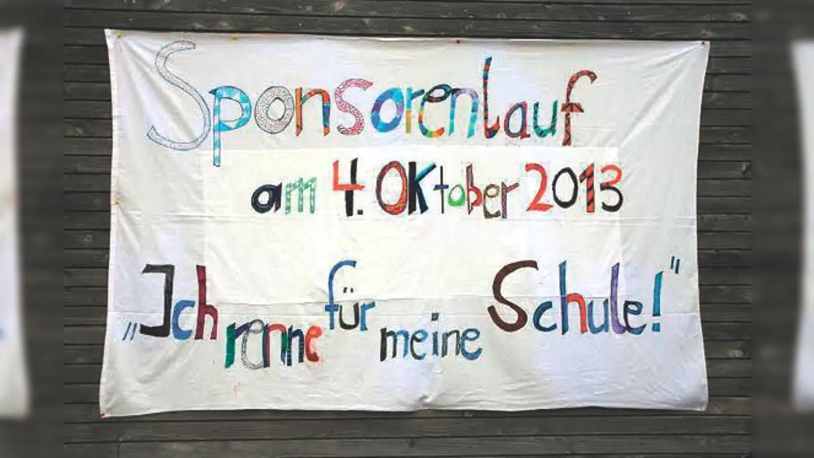 Das war das Motto des diesjährigen Sponsorenlaufes. Jetzt freut sich die Montessori-Schule über fast 18.000 Euro. 	 (Foto: privat)