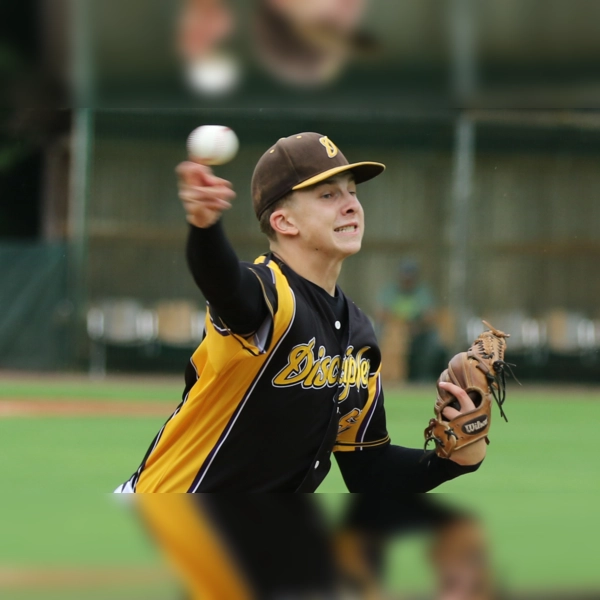 Moritz Broske legte mit seinem Pitching den Grundstein zum Erfolg, ehe sein Grandslam-Homerun im 8. Inning den Sieg sicherte. (Foto: Michael Greisinger)