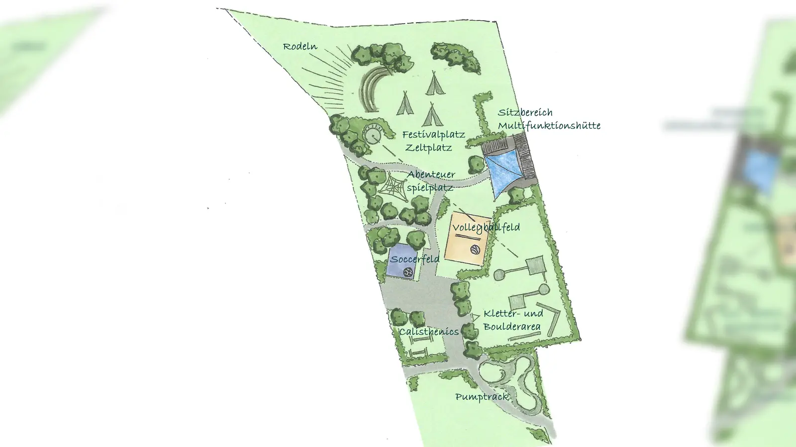 Das Freizeitgelände soll insbesondere Kindern und Jugendlichen zur Verfügung stehen. Zudem sollen Vereine sowie unterstützende Organisationen Zugang zu den Einrichtungen und Angeboten haben.  (Foto: Gemeinde)