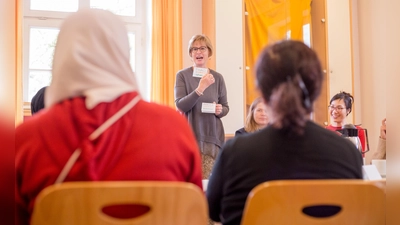 Mama lernt Deutsch beteiligt sich an der Münchner FreiwilligenMesse am Sonntag, 16. März, im Neuen und Alten Rathaus am Marienplatz. (Foto: FöBE)