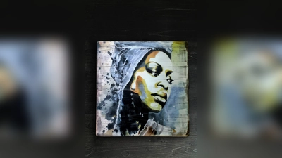 Porträt der US-amerikanischen Soul-Sängerin Erykah Badu, gefertigt von Angelina Mühlberg. (Foto: Angelina Mühlberg)