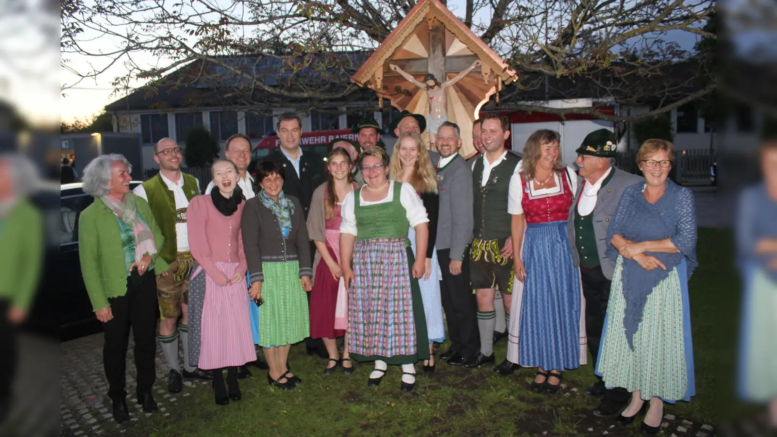 Der G.T.E.V. Bairer Winkler feierte heuer sein 90. Gründungsfest. Auch Ministerpräsident Markus Söder stattete den Trachtlern einen Besucg ab. (Foto: Otto Hartl)