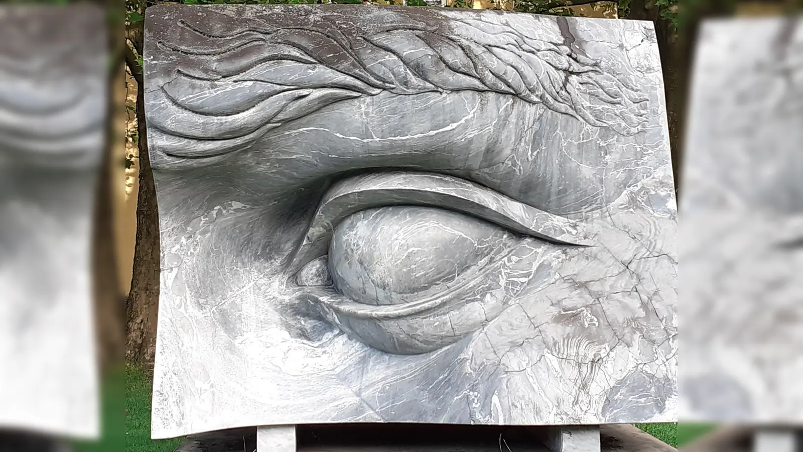 Der „Aktionstag rund ums Auge” will Sehbehinderten und allen Interessierten Informationen und Unterhaltung anbieten.  (Symbolbild: mha (Augenskulptur am Nordbad))