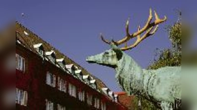 Der Hirsch und 60 andere Kunstwerke: Das ist die Siedlung  (Borstei.Foto: clash)