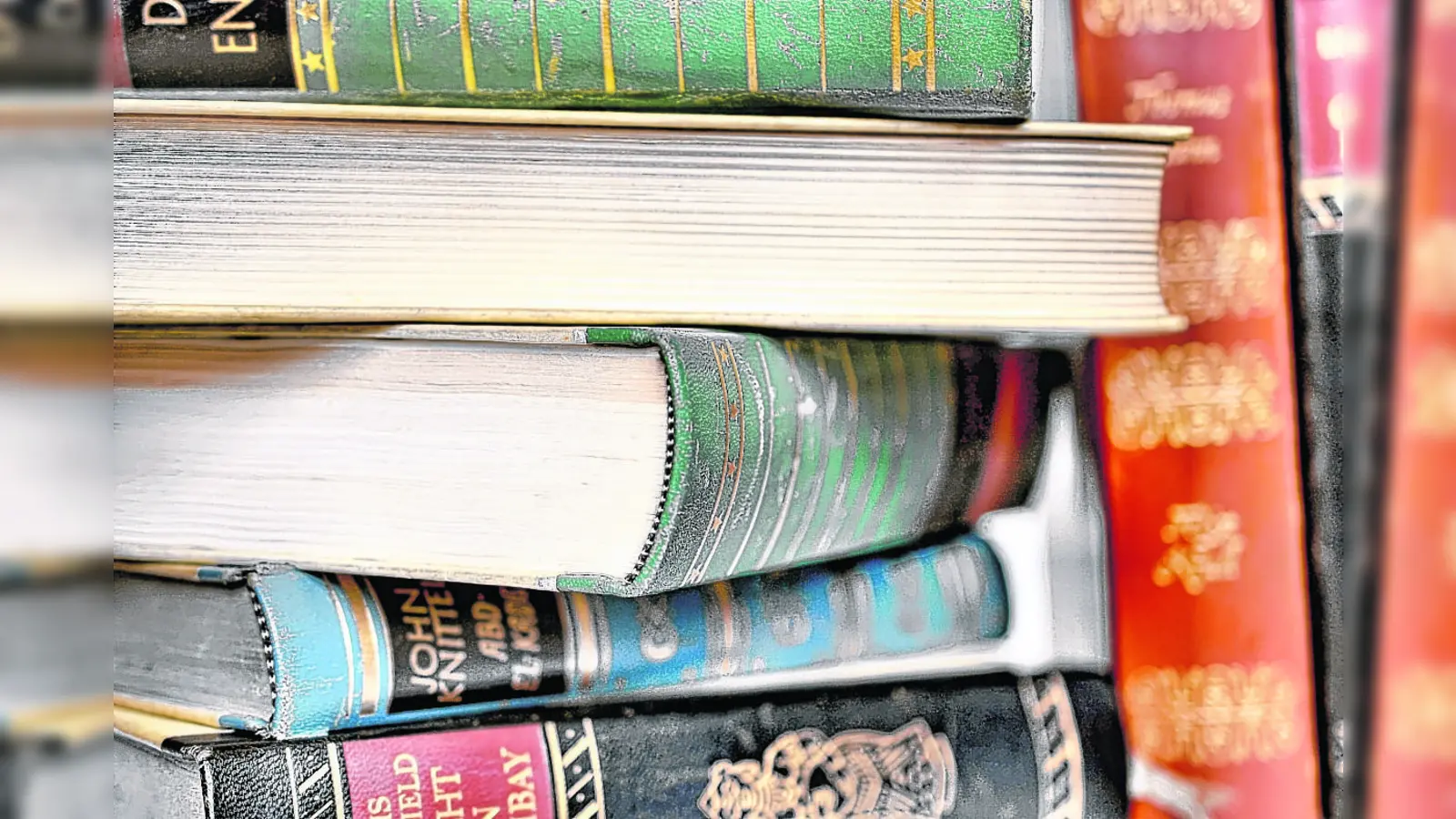 Der Bücherflohmarkt bietet eine reiche Auswahl an Romanen, Sach- und Kinderbüchern. (Foto: B.Köber/ Archiv)