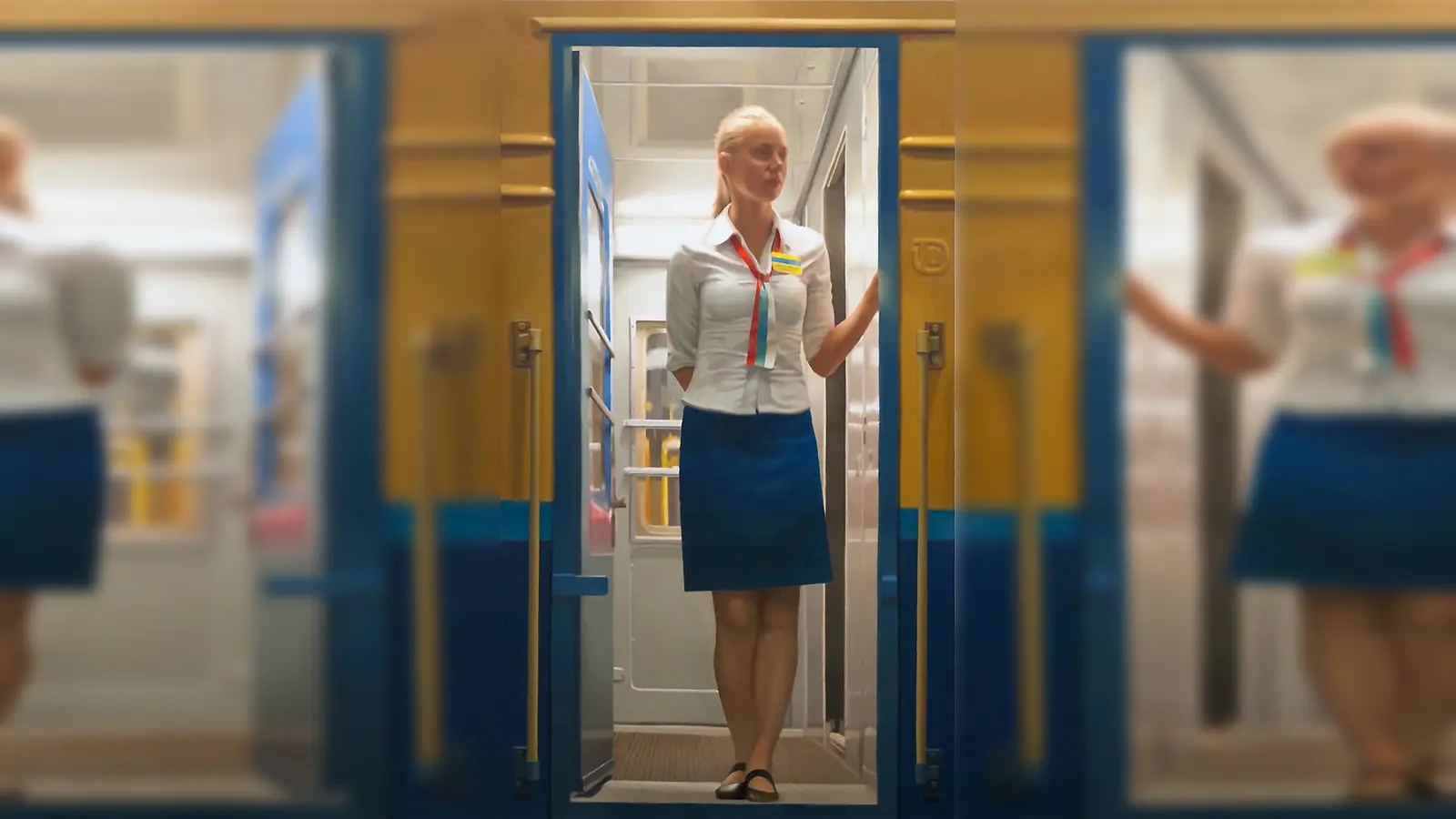 “Zugtüre”: Ölmalerei auf Leinwand von Maxim Wakulschik. (Foto: VA)