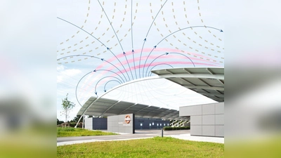 Dank magnetischer Absorberbeschichtung wird der Schneefall abgelenkt. (Foto: pst / sko)