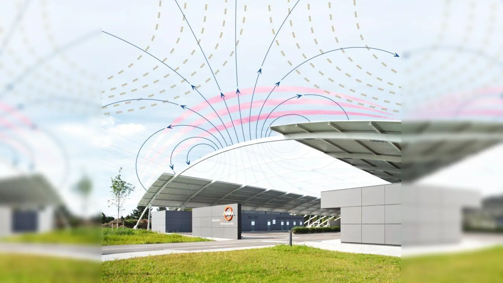 Dank magnetischer Absorberbeschichtung wird der Schneefall abgelenkt. (Foto: pst / sko)