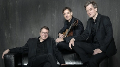 Alexander Leidolph, Thomas Etschmann und Mikhail Antropov sind das Münchner Gitarrentrio. (Foto: Dominik Parzinger)