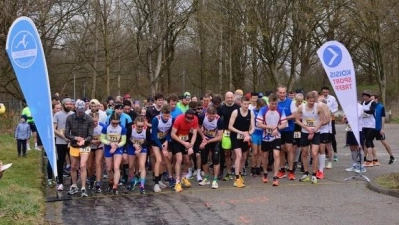 Auch ohne Sonnenschein sind die Frühlingsläufer motiviert. (Foto: LC Freising)