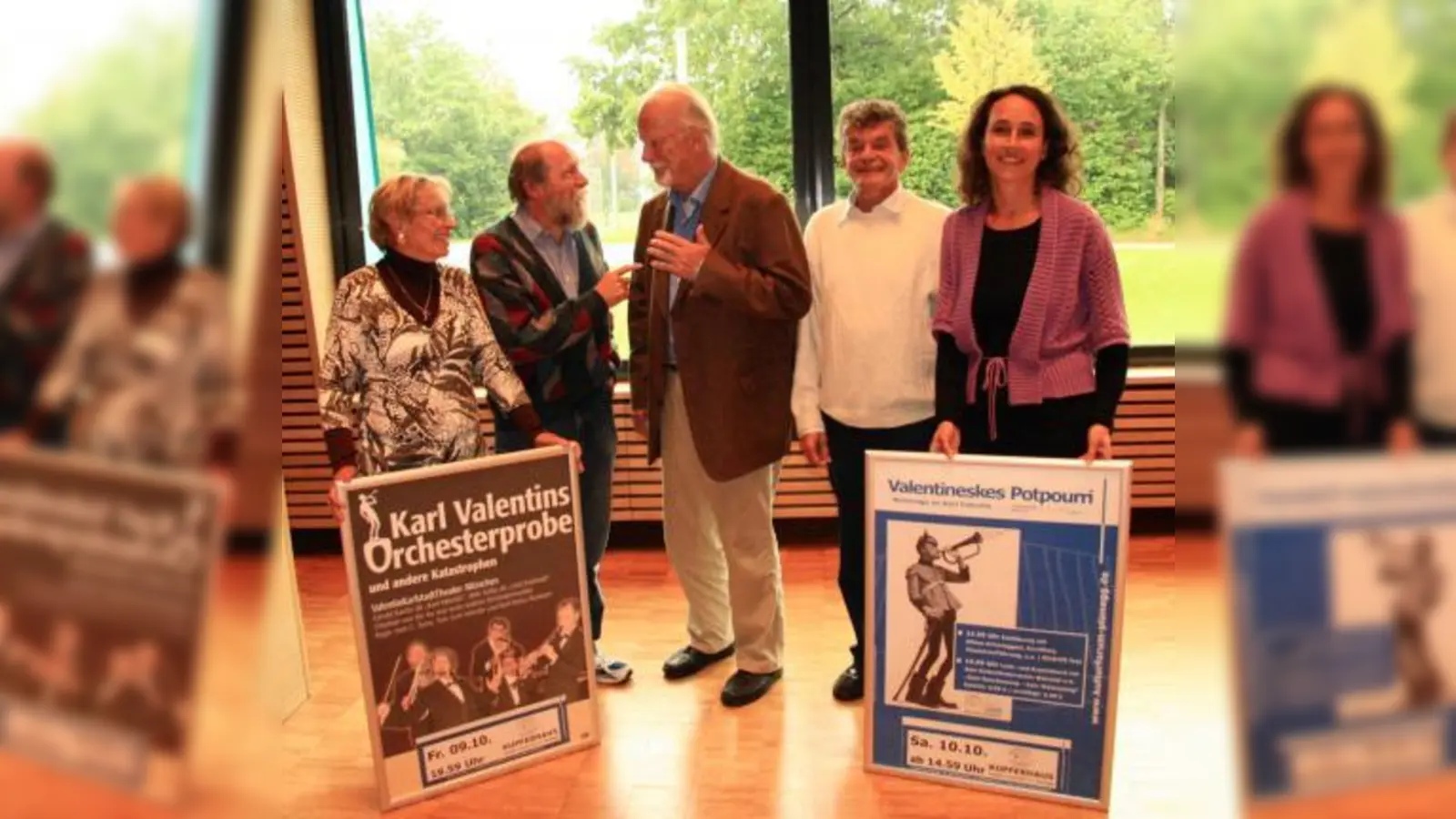 „Ich mach mir oft kein Mittagessen, sondern Gedanken.“ Die Organisatoren freuen sich auf zwei besondere Tage Valentin-Programm im Kupferhaus: Anneliese Kühn, Johannes Glötzner, Walther Hohenester, Peter Zimmermann und Anja Fanslau (v.l.) (Foto: US)